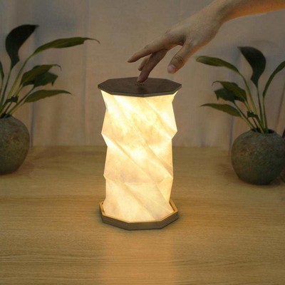 Unique Foldable Paper Lamp With Built In Rechargeable Battery