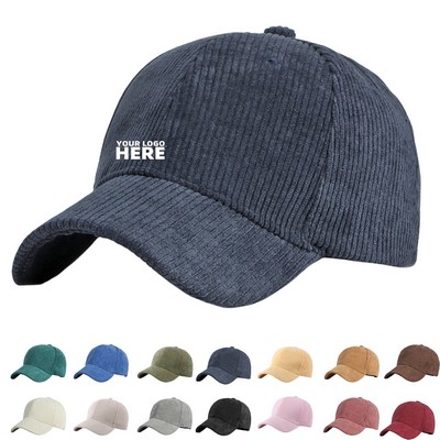 Classic Corduroy Cotton Baseball Caps