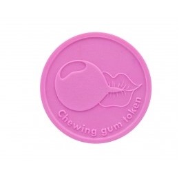 1.5" Embossed Chewing Gum Tokens