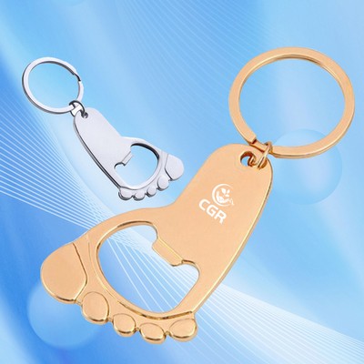 Alloy Beer Opener Keychain