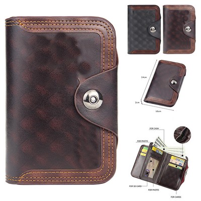 Wallet with Hasp for Men