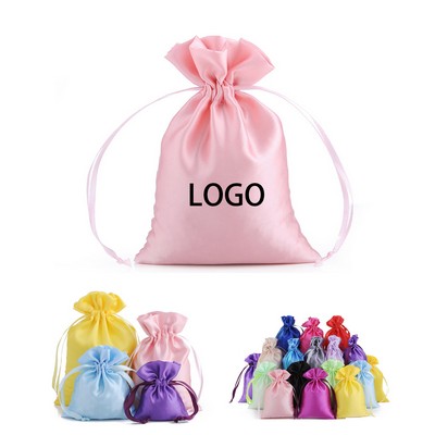 Satin Drawstring Bag For Party