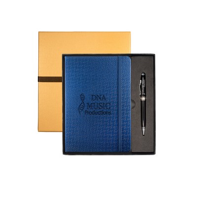 Textured Tuscany™ Journal & Executive Stylus Pen Set. Please refer to primeline.com for kit decorati