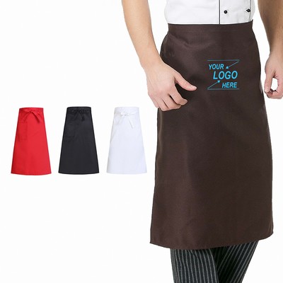 Colorful Polyester Waist Apron with Pockets