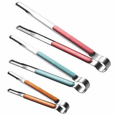 Stainless Steel BBQ Tongs with Silicone Grips