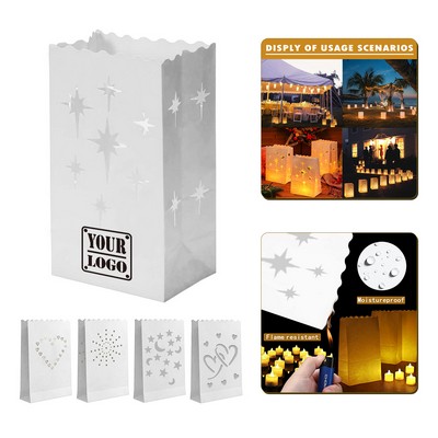 Custom White Luminary Bags