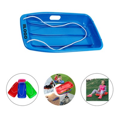 Durable Children Snow Sled Board with Pull Rope