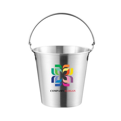 Stainless Steel Ice Bucket with Handle