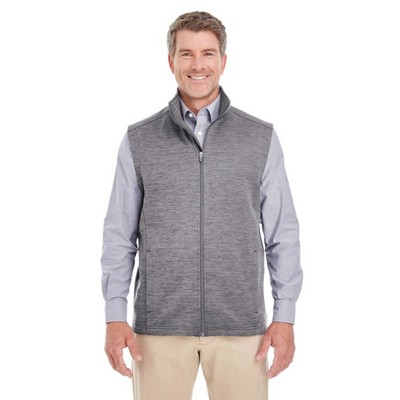 Devon & Jones Men's Newbury Mélange Fleece Vest