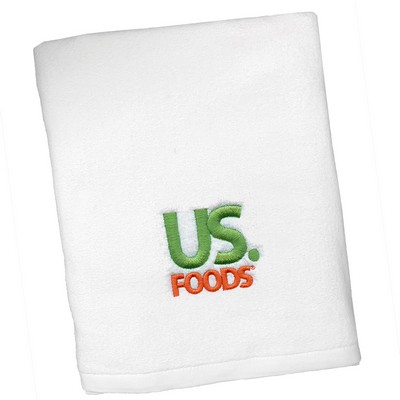 35" x 60", 15 lb., Mid-Weight Velour Beach Towel (Embroidered)