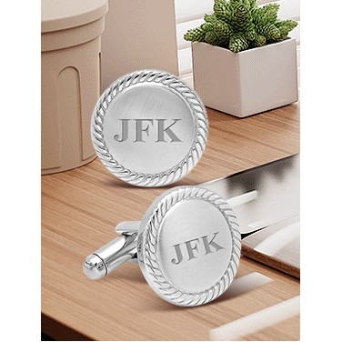 1'' Custom Engraved Cufflinks