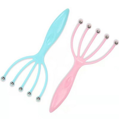 Handheld Claw Head Massager Scalp Massager 5 Rotating Heads Break Down Fascia for Full Body Relief