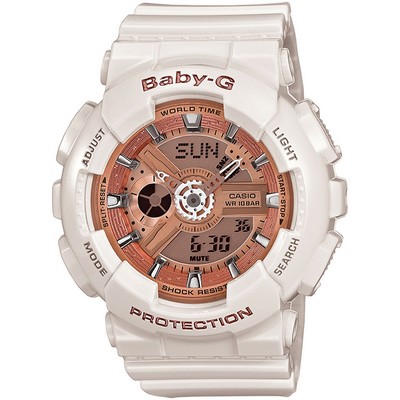 Casio Baby G White Resin Ladies Watch