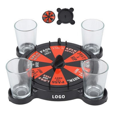 Turntable Drink Game Rotating Glass Adult Party Bar Fun