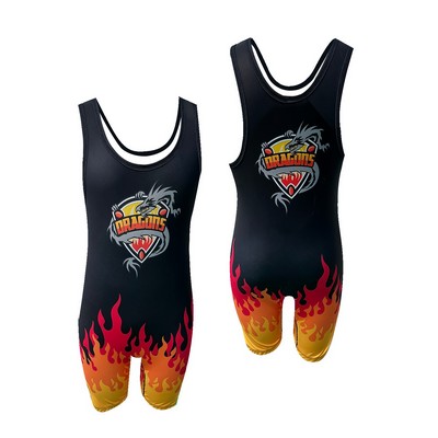 Men's Stretch Polyester Wrestling Singlet