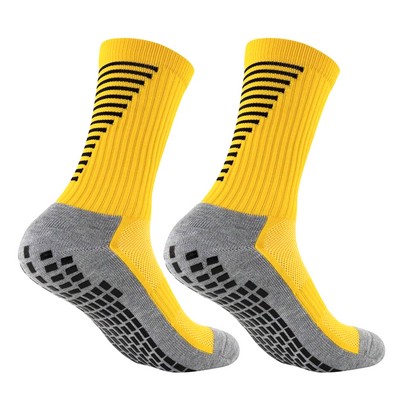 Premium Knitted Mid Crew Socks w/Cushioned Bottom