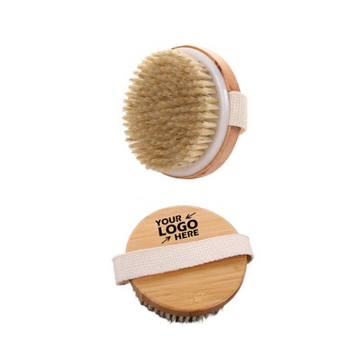 Bamboo Bath Shower Brush Body Scrubber