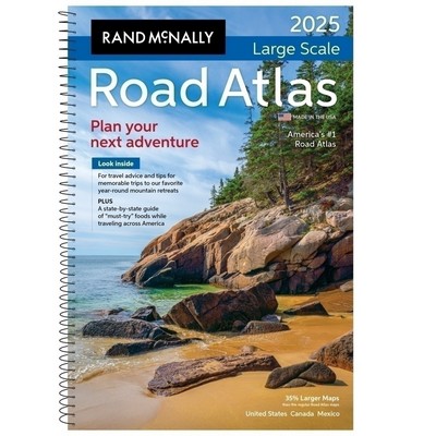 Rand McNally 2025 Large Scale Road Atlas (Large Print)