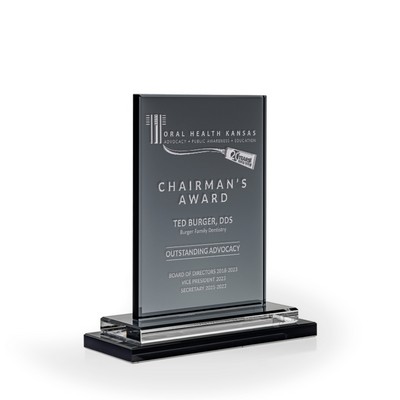 Slate Smoke Glass Award, Medium