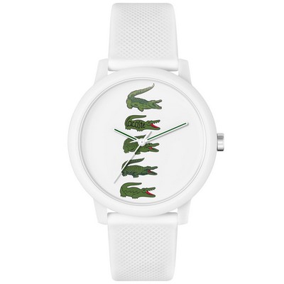 Lacoste™ Gentlemen's White Tr90 Watch w/White Silicone Strap