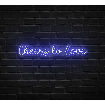 Cheers To Love Neon Sign