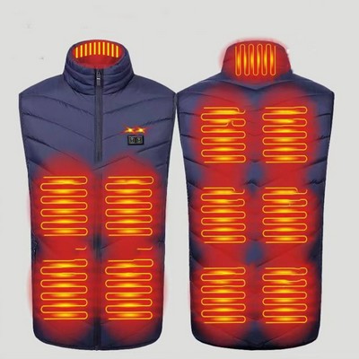 11 Heating Areas Warming Heated Unisex Vest