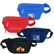 3 ZIPPER FANNY PACK ( 13" W x 4" H )