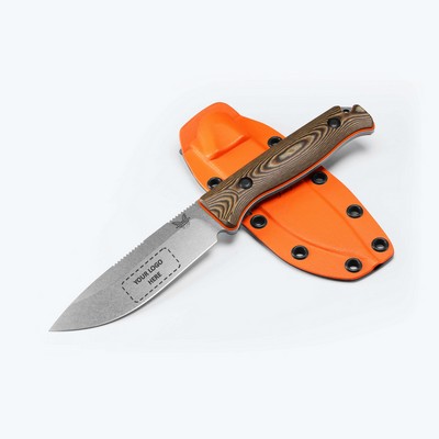 Saddle Mountain Skinner Brown & Orange Knife