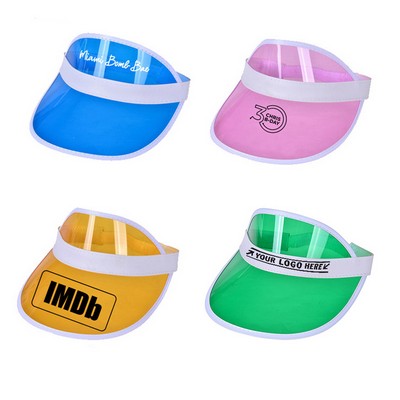 Unisex Clear Sun Visor Hat UV Protection