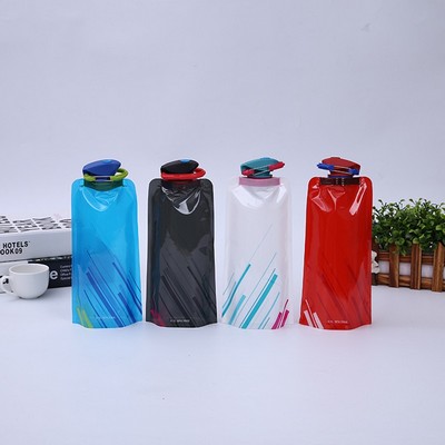 Flip-top PE Folding Water Bag 23oz