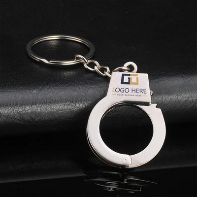 Custom Metal Handcuff Shaped Key Chain