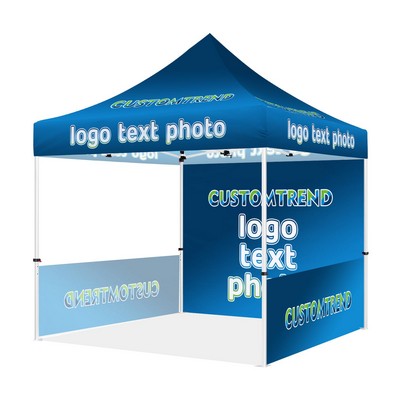 10'x10' Commercial Event Tent W/ Back Full & Two Half Walls