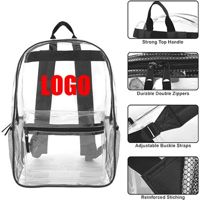 Pvc Clear Backpack Heavy Duty With Padded Straps