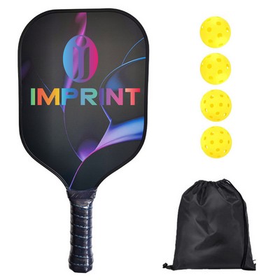 Full-color Printed Carbon Fiber Pickleball Paddle Set