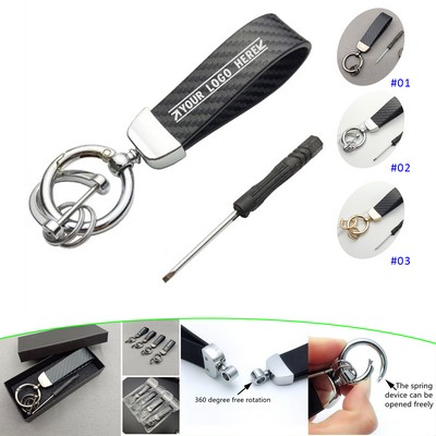 Microfiber leather key chain