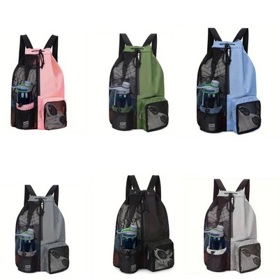 Mesh Drawstring Backpack