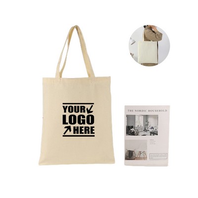 Natural Color Cotton Canvas Tote Bag