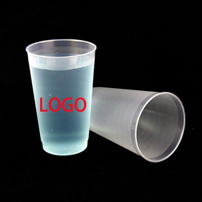 24 Oz. Custom Clear Frosted Food Grade Plastic Cup