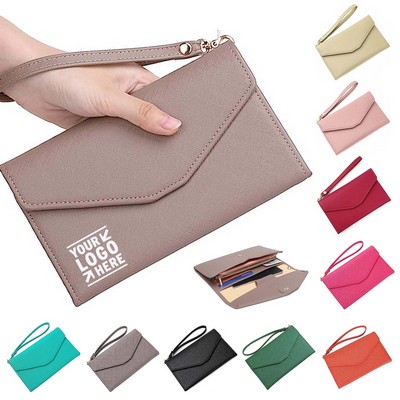 RFID Blocking Passport Holder Travel Wallet for Women