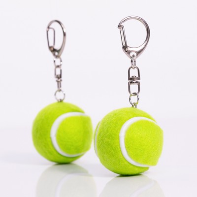 Mini Tennis Ball Keychain