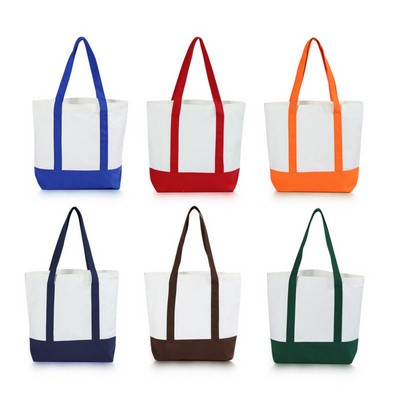 13.4 * 15.5 * 3.9 Colorful Canvas Tote Bag