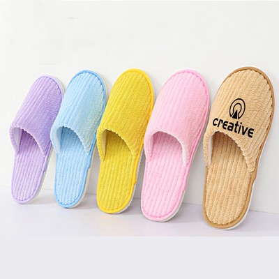 Unisex Portable Coral Fleece Slippers