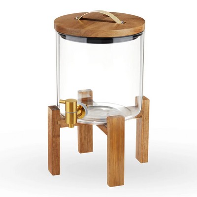 Twine Modern Manor Wood & Glass Drink Dispenser