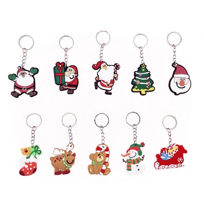 2D PVC Soft Keychain