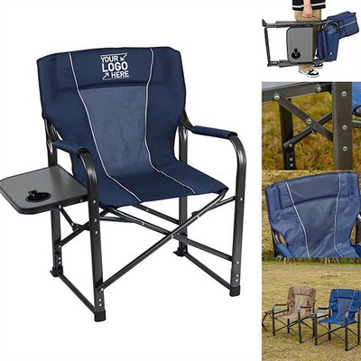 Folding Camping Chair with Side Table