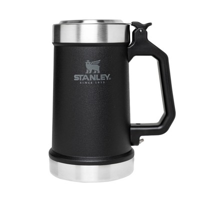 Stanley Drinkware Classic Bottle Opener Beer Stein, 24oz, Matte Black