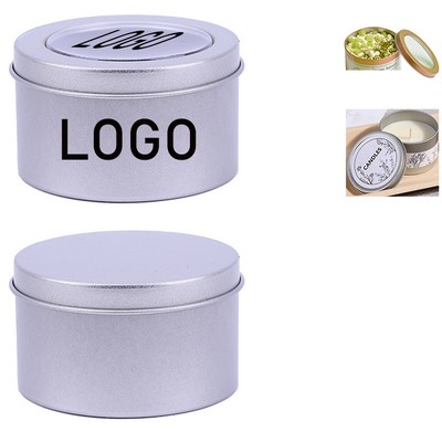 Custom Storage Gifting Packaging Stainless Steel Round Tin Box