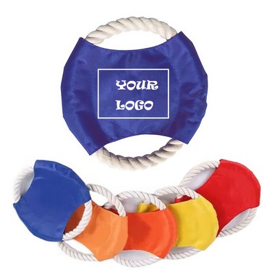 Dog Rope Chewing Toy Flying Disc