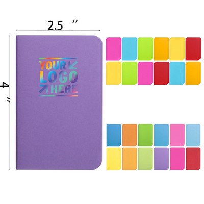 2.5 x 4 Inches Bright Colors 60 Pages 30 Sheets Mini Pocket Notebook for Kids Students