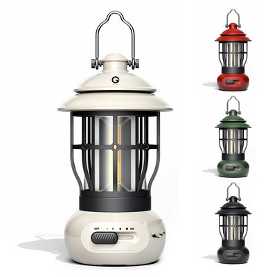 Vintage Camping Lantern Rechargeable